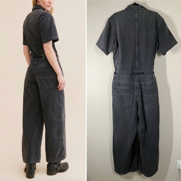 WE THE FREE Edison Wide-Leg Coverall Jumpsuit Streetwear Baggy Scandi XL - Picture 15 of 16
